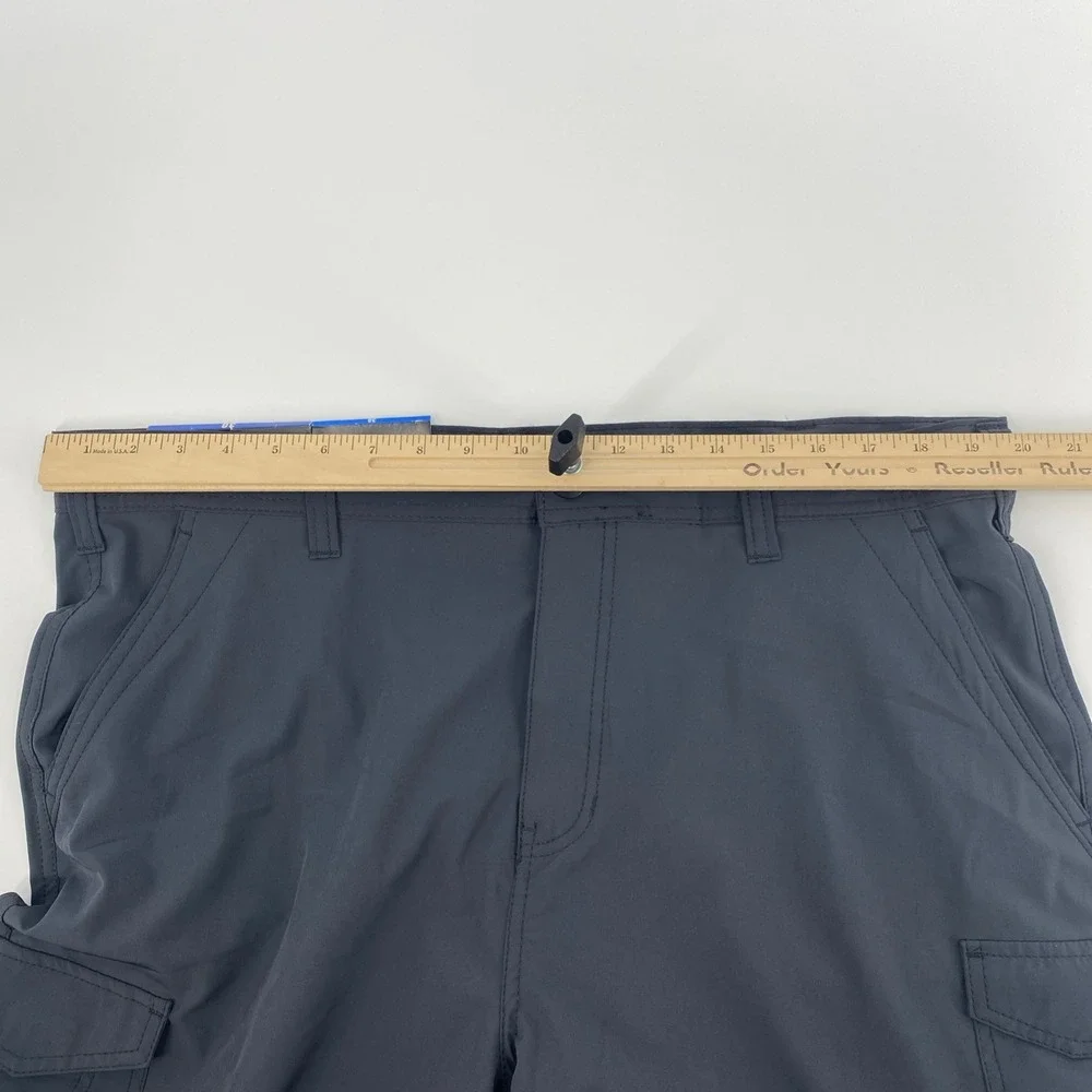 NEW Iron Co Hybrid Cargo Shorts Mens 38 Greystone Stretch Performance Utility